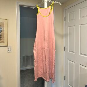 Pink Bodycon Maxi Dress